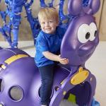 ECR4Kids Peek-A-Boo Caterpillar Tunnel, Purple Structure