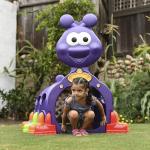 ECR4Kids Peek-A-Boo Caterpillar Tunnel, Purple Structure