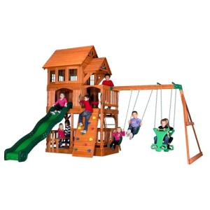 Liberty II Cedar Wood Playset Swing Set