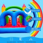 25FT Commercial Grade Bounce House for Big Kids 8-12 with Wet Dry Pool, 100% PVC Inflatable Obstacle Course Bounce House with Blower, 6 in1 Large Bounce House with Slide