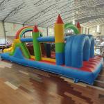 25FT Commercial Grade Bounce House for Big Kids 8-12 with Wet Dry Pool, 100% PVC Inflatable Obstacle Course Bounce House with Blower, 6 in1 Large Bounce House with Slide