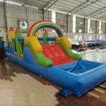 25FT Commercial Grade Bounce House for Big Kids 8-12 with Wet Dry Pool, 100% PVC Inflatable Obstacle Course Bounce House with Blower, 6 in1 Large Bounce House with Slide