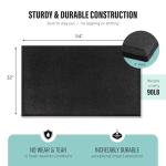 Playsafer Heavy Duty Commercial Grade Rubber Playground Safety Mat - Playground Protection Mat for Swings and Slides - 54" Long X 32" Wide x 2" Thick (Black)