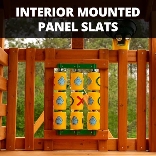 Gorilla Outing Wood Swing Set with Canopy & Trapeze
