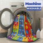 KC Cubs: Educational Rug: ABC Alphabet, Numbers & Shapes - 3x5' Playmat - Interactive Play, Activity Area Carpet, Bedroom-Classroom, Baby-Toddler-Kids