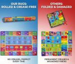 KC Cubs: Educational Rug: ABC Alphabet, Numbers & Shapes - 3x5' Playmat - Interactive Play, Activity Area Carpet, Bedroom-Classroom, Baby-Toddler-Kids