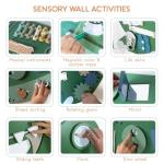 Dinosaur Activity Wall Busy Board - Wooden Sensory Wall Panel for Kids & Toddler Wall Activity - Interactive Montessori Wall Activity Board for Boys & Girls - Perfect for Playroom Daycare Waiting Room