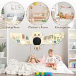 Baotree Owl Activity Wall Busy Board Panels, Montessori Sensory Toys, Toddler Learning Activity Center,Interactive Wooden Learning Toy for Toddler Playroom & Children's Daycare