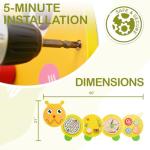 Monläurd® Caterpillar Montessori Busy Board,Sensory Board,Educational Toys,Activity Cube,Wall Toys,Daycare Furniture,Playroom Furniture,Interactive Toys,Wooden Toys,Learning Toys,Boys and Girls 6 M+