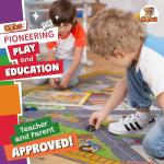 KC Cubs 5x7 Country Farm Construction Car Road Street Rug – Educational Carpet Play Mat for Kids, Toddlers, Nursery, Classroom, Playroom, Baby Daycare