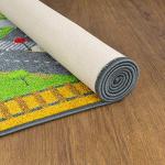 KC Cubs 5x7 Country Farm Construction Car Road Street Rug – Educational Carpet Play Mat for Kids, Toddlers, Nursery, Classroom, Playroom, Baby Daycare