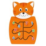 LEARNING ADVANTAGE Cat Activity Wall Panel - 18m+ - Toddler Activity Center - Wall-Mounted Toy - Busy Board Decor for Bedrooms, Daycares and Play Areas