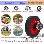 Ageliya Tricycle Merry Go Round Preschool Pedal Vehicles for Kids Aged 3+, Rotating Bike 6 Seats 360 Spin for Kindergarten Playground Daycare and Classroom Outdoor Play Equipment Red