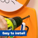 LEARNING ADVANTAGE Cat Activity Wall Panel - 18m+ - Toddler Activity Center - Wall-Mounted Toy - Busy Board Decor for Bedrooms, Daycares and Play Areas