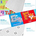 LTKOUGFAM Educational Kids Play Mat with Alphabet & Numbers - Soft Non-Slip Nursery Rug for Toddlers Baby Playroom, Bedroom, Daycare or Classroom