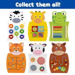 LEARNING ADVANTAGE Cat Activity Wall Panel - 18m+ - Toddler Activity Center - Wall-Mounted Toy - Busy Board Decor for Bedrooms, Daycares and Play Areas