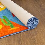 KC Cubs 3x5 USA United States Map Toy Car Road Rug – Educational Play Mat Carpet for Kids, Toddlers, Nursery, Classroom, Playroom, Baby Daycare