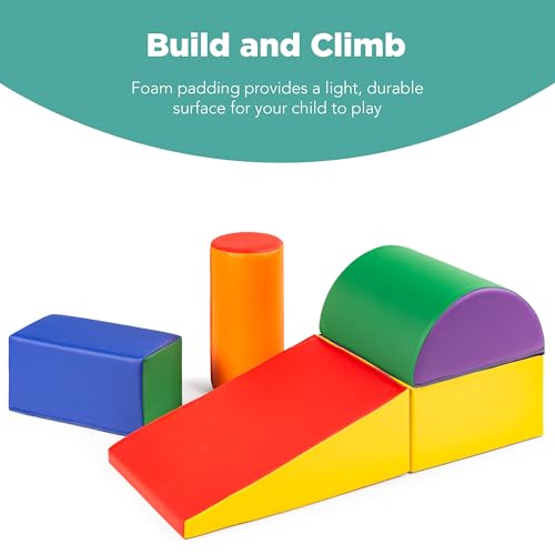 5-Piece Kids Climb & Crawl Soft Foam Block Structure