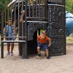 Lifetime Adventure Castle Swing Set Playset with Tube Slide