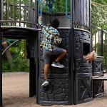 Lifetime Adventure Castle Swing Set Playset with Tube Slide