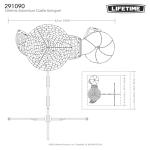 Lifetime Adventure Castle Swing Set Playset with Tube Slide