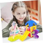 KONTONTY 2pcs Interactive Playset Miniature Playground Decor Boys and Girls Playhouse Accessories