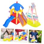 KONTONTY 2pcs Interactive Playset Miniature Playground Decor Boys and Girls Playhouse Accessories