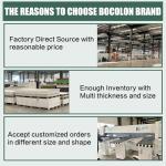 Bocolon High Density Polyethylene Sheets HDPE Plastic Sheet Board for DIY, Heavy Duty Industry,1/4" Thick,Size 12" x 18", White Color