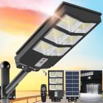 Sunwish Solar Street Lights Outdoor 6500K Parking Lot Lights Commercial Dusk to Dawn, Solar Lights Outdoor Motion Sensor Waterproof IP66 for Playground Yard