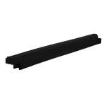 Playsafer 72" Long Commercial Flexible Heavy Duty Rubber Playground Border (Black, 4 Inches Tall)