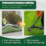 Artificial Grass Installation Tool Turf Puller Turf Gripper Turf Fix Tool, Synthetic Turf Seam Tool Fit for Commercial Greening, Sports Venues, Children's Playgrounds Artificial Turf Installation