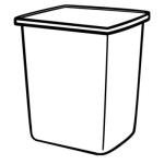 Rubbermaid Commercial Products Glutton® Trash Can, 56 GAL, Brown, Indoor/Outdoor Plastic Waste Container for Sidewalk/Playground