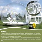 Eachup 10FT Inflatable Balloon House for Kids Adults,TPU White Commercial Inflatable Bubble House Ball Pit,Bubble Tent Dome Playground Set with Double Blower for Backyard Birthday Wedding Party