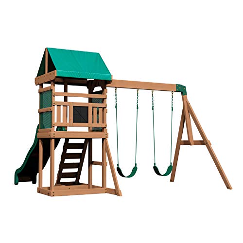Buckley Hill Wooden Swing Set for Little Kids
