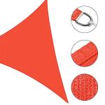 Yescom 2 Packs 28'x28'x28' Triangle Sun Shade Sail Watermelon Red 97% UV Block Commercial Events Carpark Swimming Pool Camping Beach Picnic Playground Outdoor Building Canopy