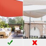 Yescom 2 Packs 28'x28'x28' Triangle Sun Shade Sail Watermelon Red 97% UV Block Commercial Events Carpark Swimming Pool Camping Beach Picnic Playground Outdoor Building Canopy