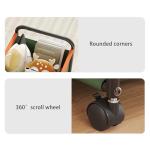 Tennis Racquet Commercial Holder Cart With Wheels School Playground Floor Standing Tennis Racket Large Storage Rack Tennis Racket Stand Utility Paddle Stand(B,63.5*37*48.5cm/25*14.6*19in)