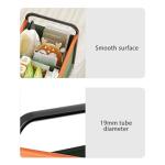 Tennis Racquet Commercial Holder Cart With Wheels School Playground Floor Standing Tennis Racket Large Storage Rack Tennis Racket Stand Utility Paddle Stand(B,63.5*37*48.5cm/25*14.6*19in)