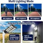Outdoor Solar Street Light Light, 800pcs Super Bright LED Beads Commercial Parking Lot Light, Solar Security Floodlight Motion Sensor Solar LED Light for Yard, Gate, Basketball Court, Road, Playground