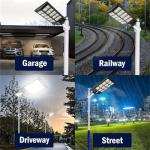 Outdoor Solar Street Light Light, 800pcs Super Bright LED Beads Commercial Parking Lot Light, Solar Security Floodlight Motion Sensor Solar LED Light for Yard, Gate, Basketball Court, Road, Playground