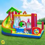 JoySheng Castle Mega Bounce House with Slide | 7-in-1 Inflatable Playground for Kids 3-10 | Giant Jump Area, Ball Pit, Basketball Hoop | Commercial-Grade Blower Included