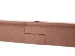 Playsafer 72" Long Commercial Flexible Heavy Duty Rubber Playground Border (Brown, 4 Inches Tall)