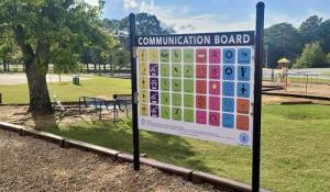 Communication Board for Playgrounds, Double-Sided, Customizable, Commercial Grade, 3 mm Thick Aluminum