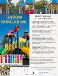 Communication Board for Playgrounds, Double-Sided, Customizable, Commercial Grade, 3 mm Thick Aluminum