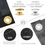 Houssity Grey 4' x 23' Balcony Deck Fence Privacy Screen Cover Panel Shade Cloth Fabric for Chain Link Fence Patio Pool Railing Driveway Walkway Porch Playground Dog Kennel Residence Commercial Use