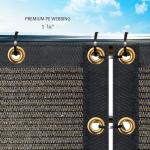 Houssity Brown 3' x 13' Balcony Deck Fence Privacy Screen Cover Panel Shade Cloth Fabric for Chain Link Fence Patio Pool Railing Driveway Walkway Porch Playground Dog Kennel Residence Commercial Use