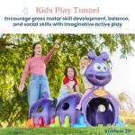 ECR4Kids Peek-A-Boo Caterpillar Tunnel, Purple Structure