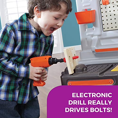 Step2 Big Builders Pro Kids Workbench with Toy Accessories