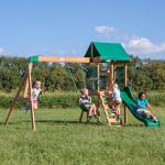 Buckley Hill Wooden Swing Set for Little Kids