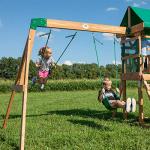 Buckley Hill Wooden Swing Set for Little Kids